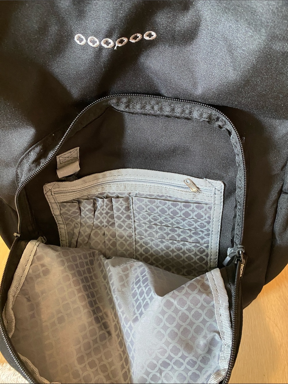 Rolling Black Backpack - Picture 8 of 9